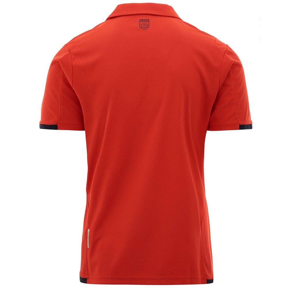 Kids' Kappa Kombat Abiacy Polo Shirt Red | 274095-LJO