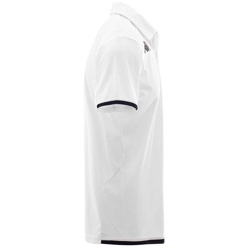 Kids' Kappa Kombat Abiacy Polo Shirt White | 146358-XUN