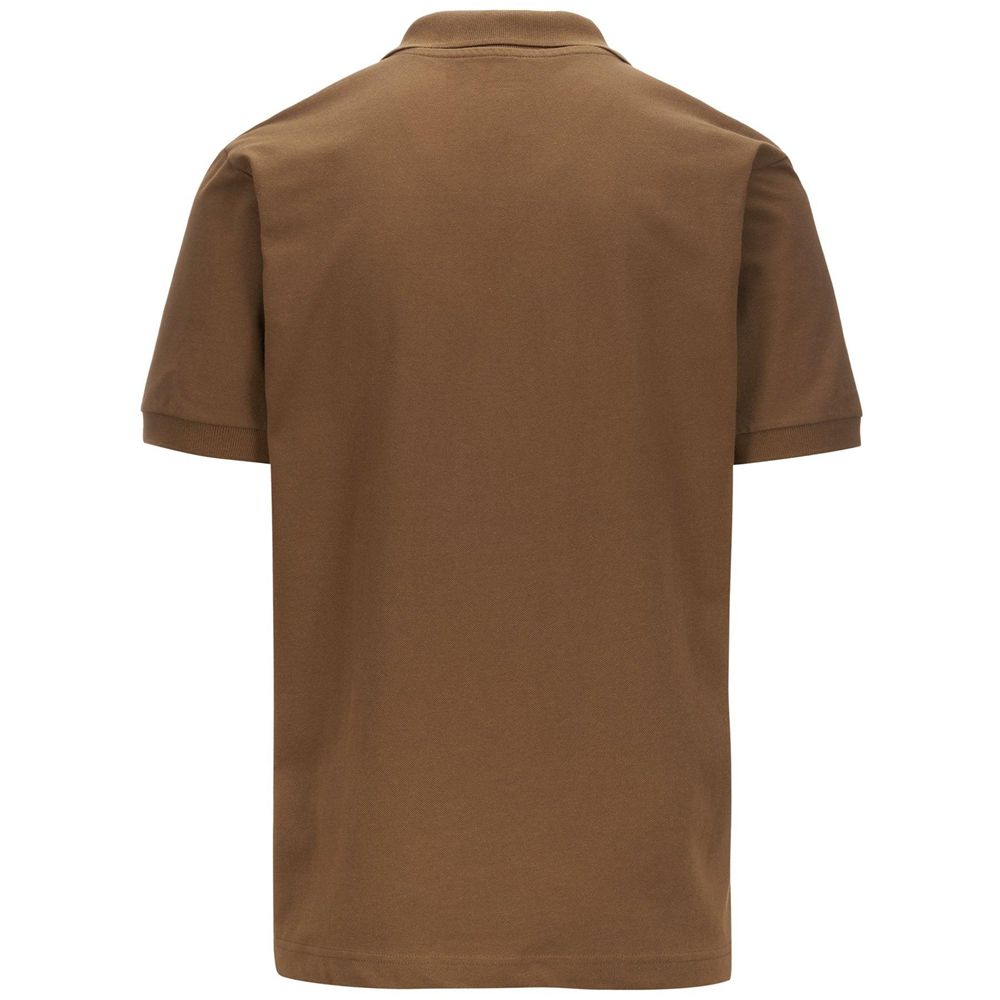 Kids' Kappa Logo Holiver Mss Polo Shirt Brown | 572180-UOG