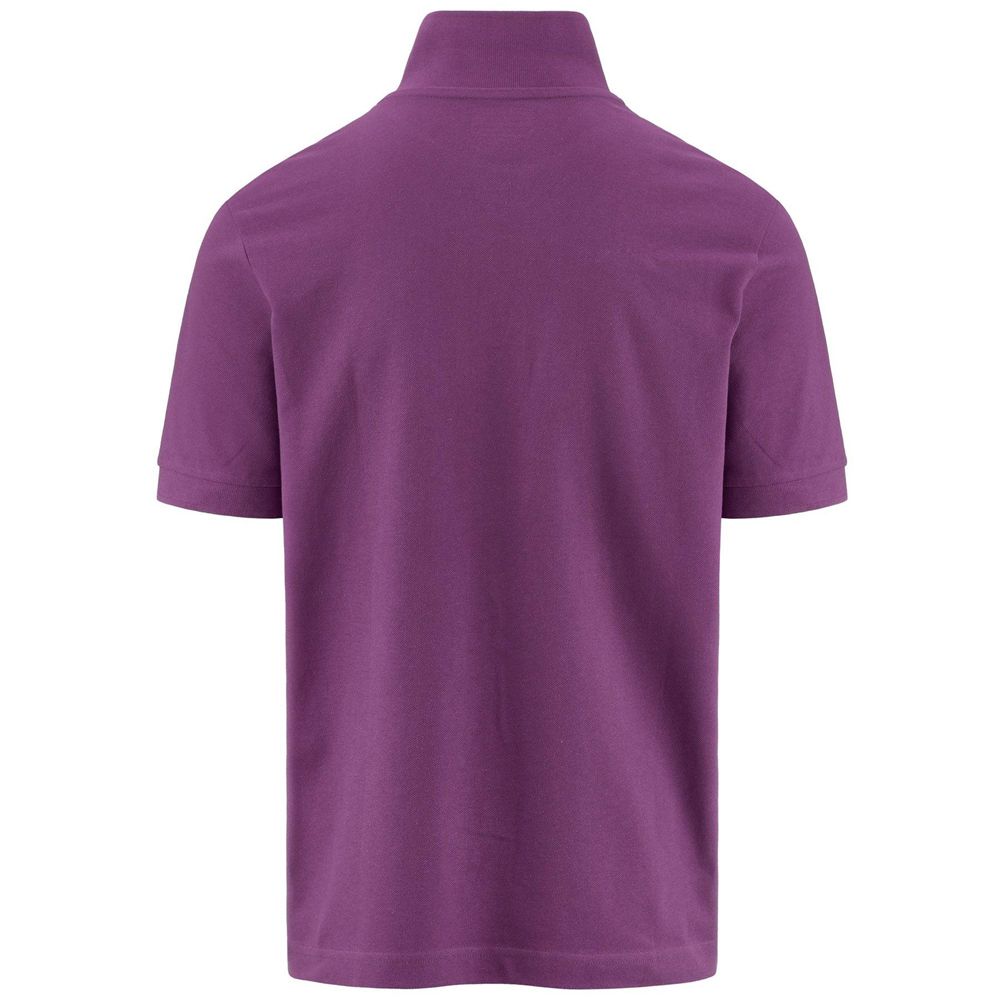 Kids' Kappa Logo Holiver Mss Polo Shirt Purple | 674019-IQX