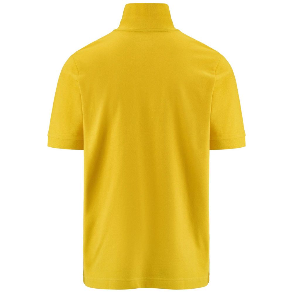 Kids' Kappa Logo Holiver Mss Polo Shirt Yellow | 289530-SYW