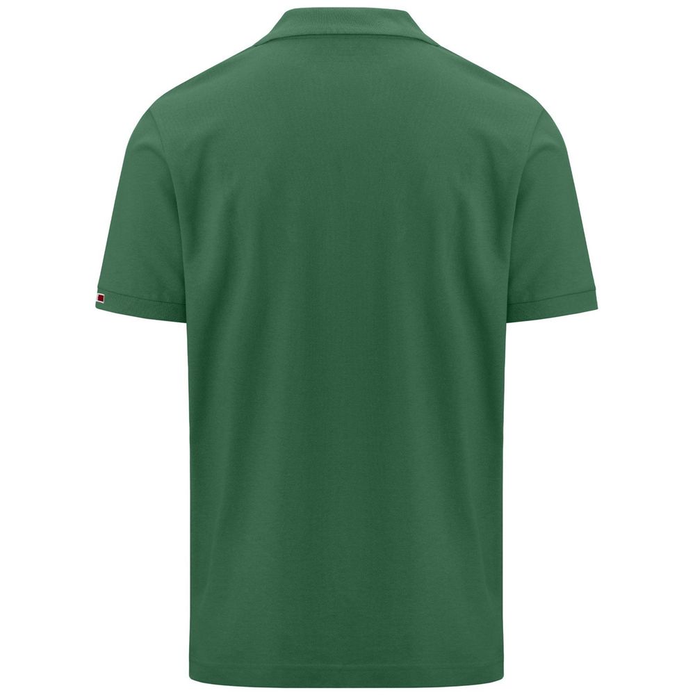 Kids' Kappa Logo Maltaxita Mss Polo Shirt Green | 804563-BRO