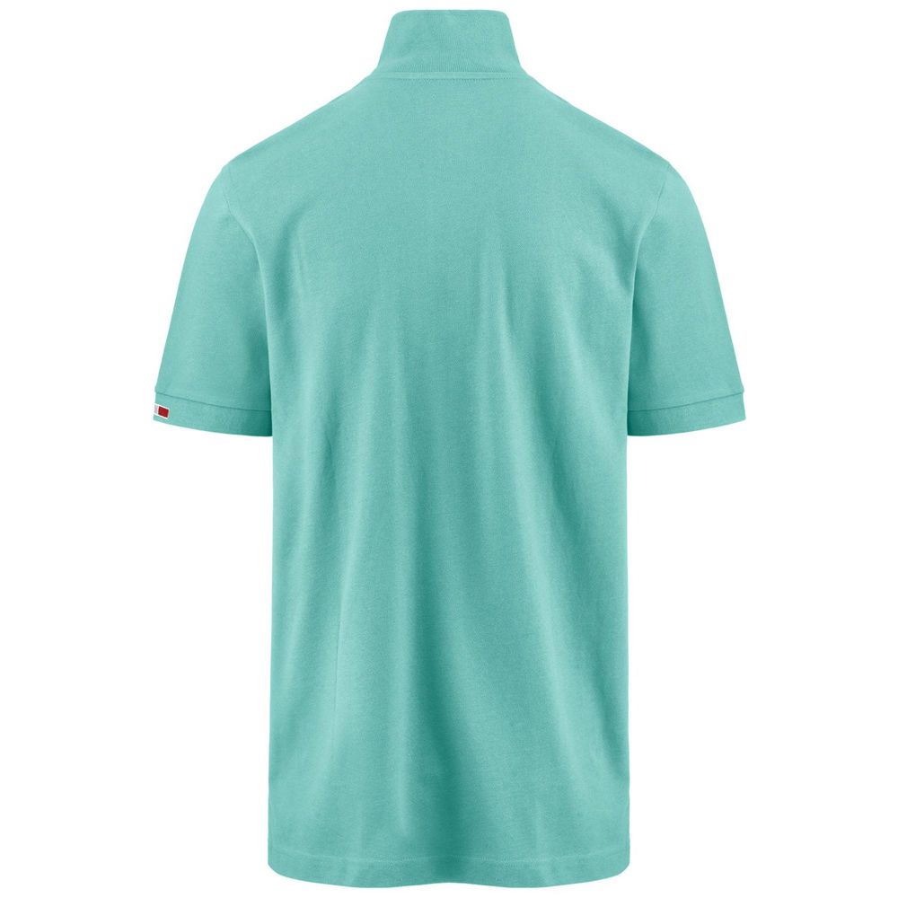 Kids' Kappa Logo Maltaxita Mss Polo Shirt Green | 713025-WYT