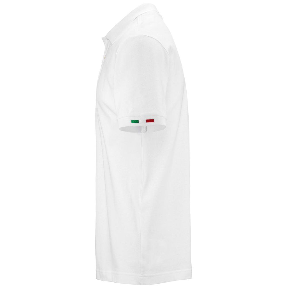 Kids' Kappa Logo Maltaxita Mss Polo Shirt White | 051948-STZ