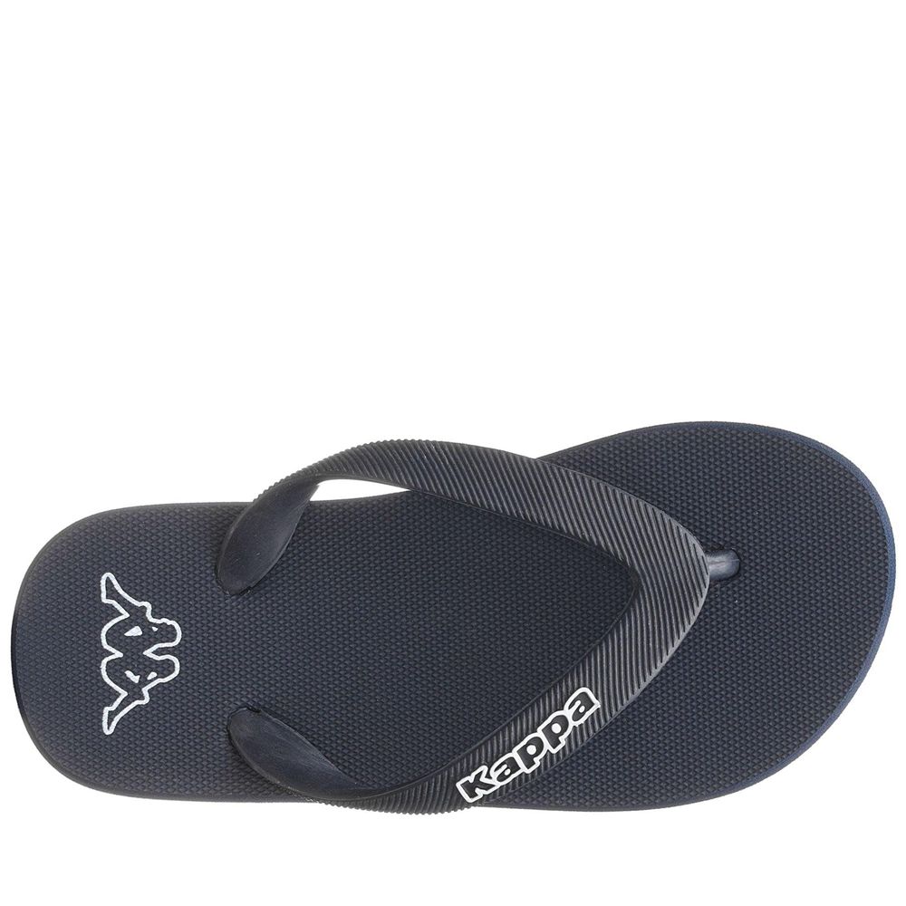 Kids' Kappa Logo Moker Kid Flip Flops Blue | 956813-RCM