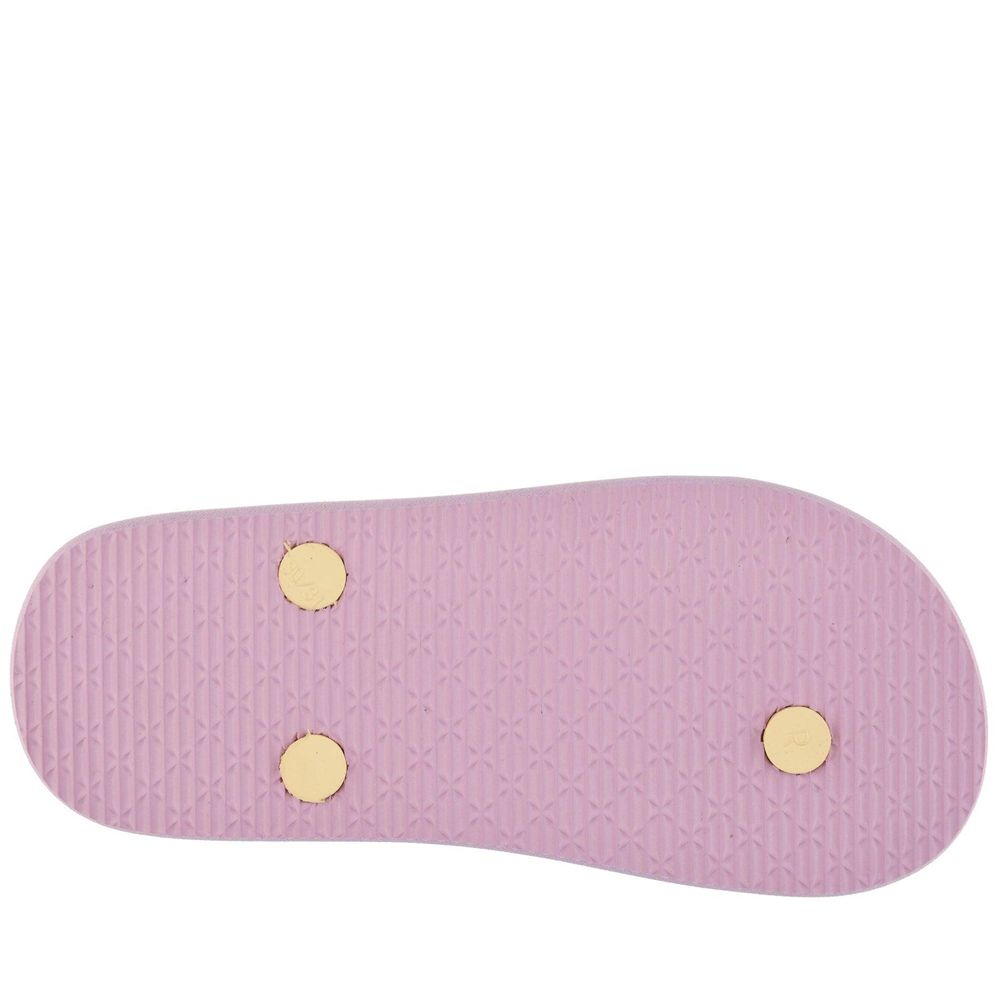 Kids' Kappa Logo Moker Kid Flip Flops Purple | 568971-JGP