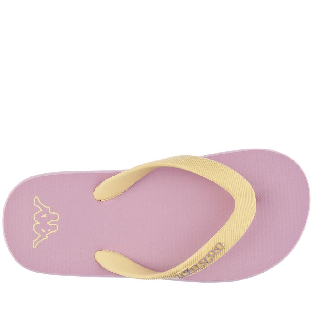 Kids' Kappa Logo Moker Kid Flip Flops Purple | 568971-JGP