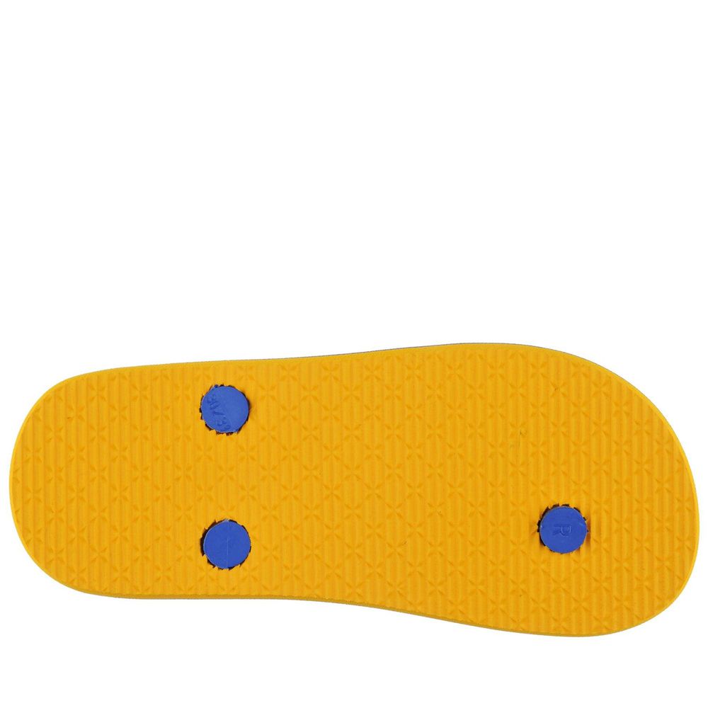 Kids' Kappa Logo Moker Kid Flip Flops Yellow | 341508-ZFV