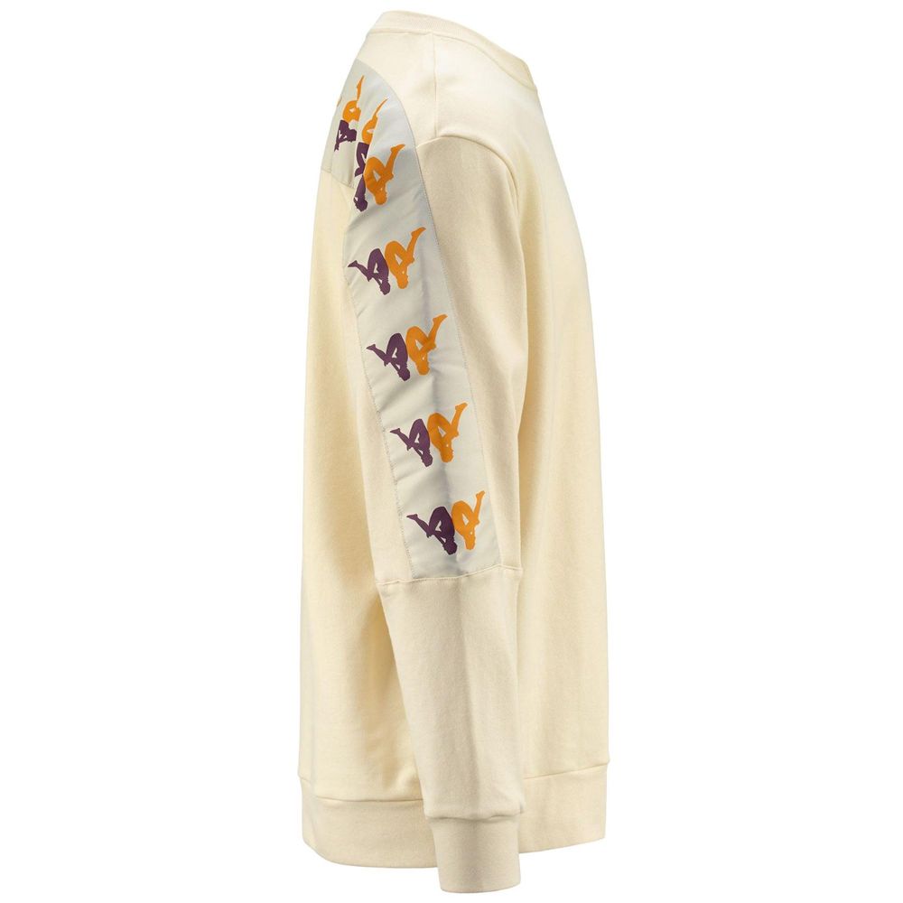 Men Kappa 222 Banda 10 Eniko Sweater Beige | 804729-WXR