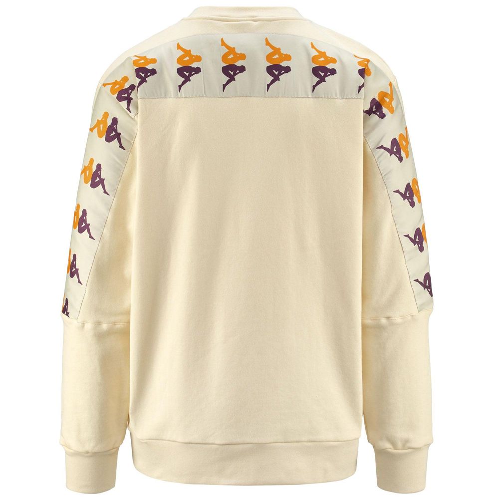 Men Kappa 222 Banda 10 Eniko Sweater Beige | 804729-WXR