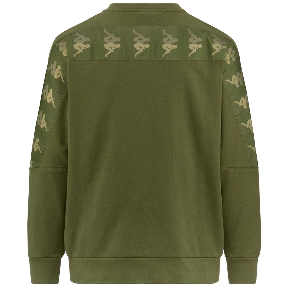 Men Kappa 222 Banda 10 Eniko Sweater Green | 894310-KDN