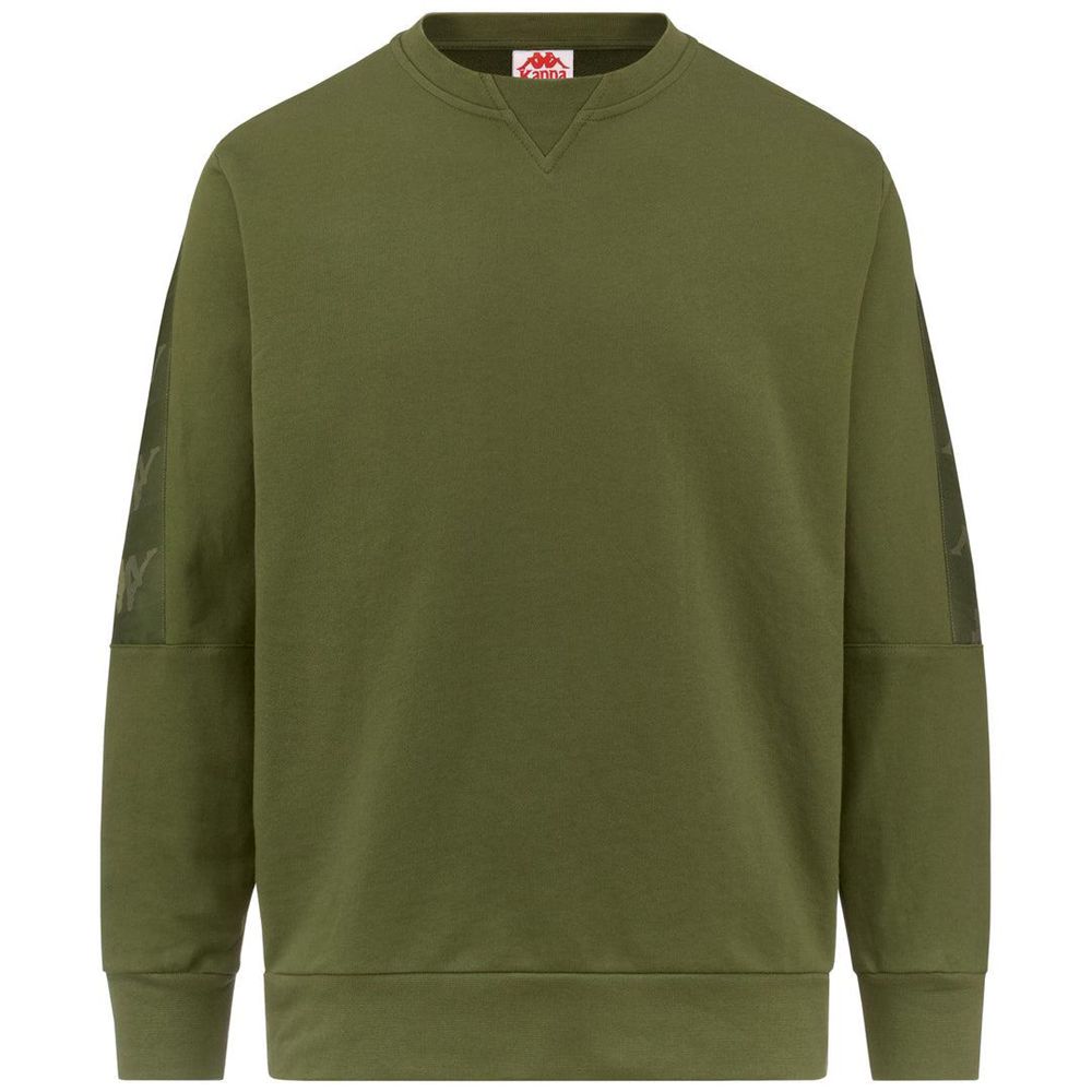 Men Kappa 222 Banda 10 Eniko Sweater Green | 894310-KDN