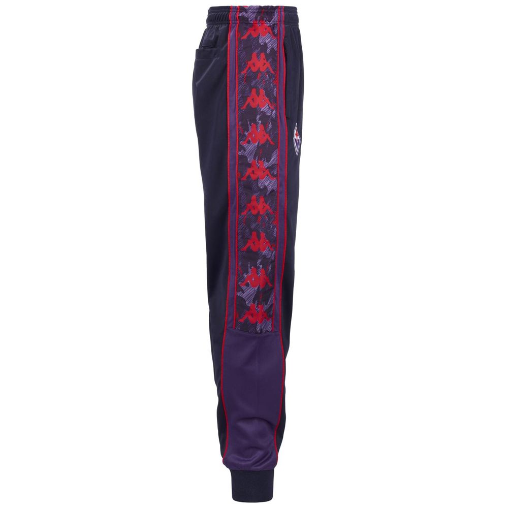 Men Kappa 222 Banda 10 Falenz Fiorentina Pants Navy | 351740-OMI