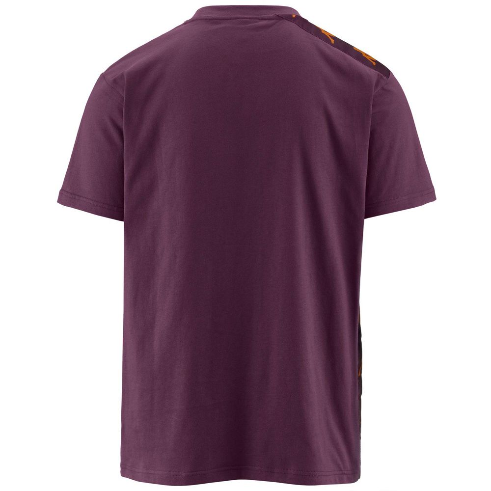 Men Kappa 222 Banda 10 Lovely T-Shirt Purple | 826751-AGE