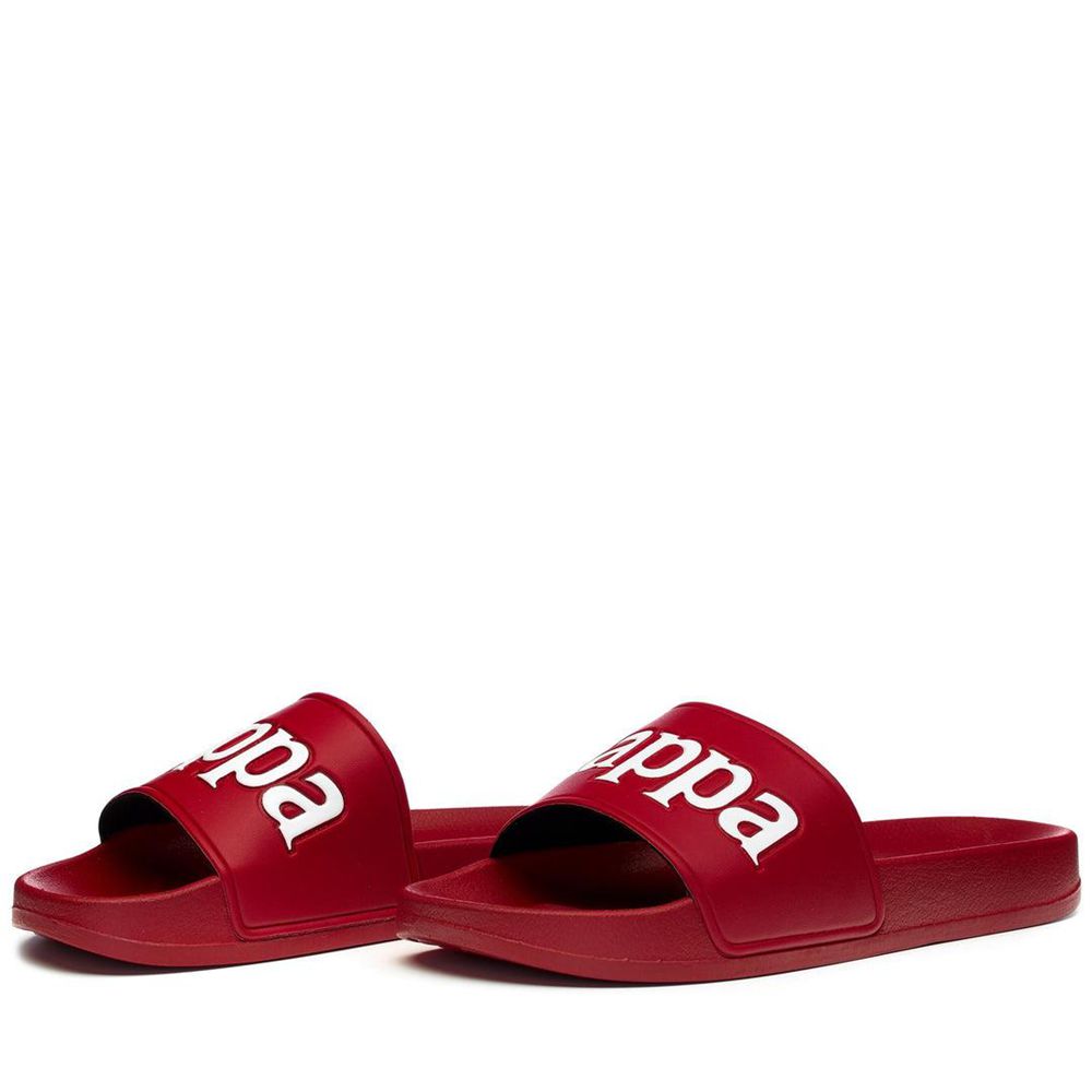 Men Kappa 222 Banda Adam 9 Flip Flops Red | 243075-XPM