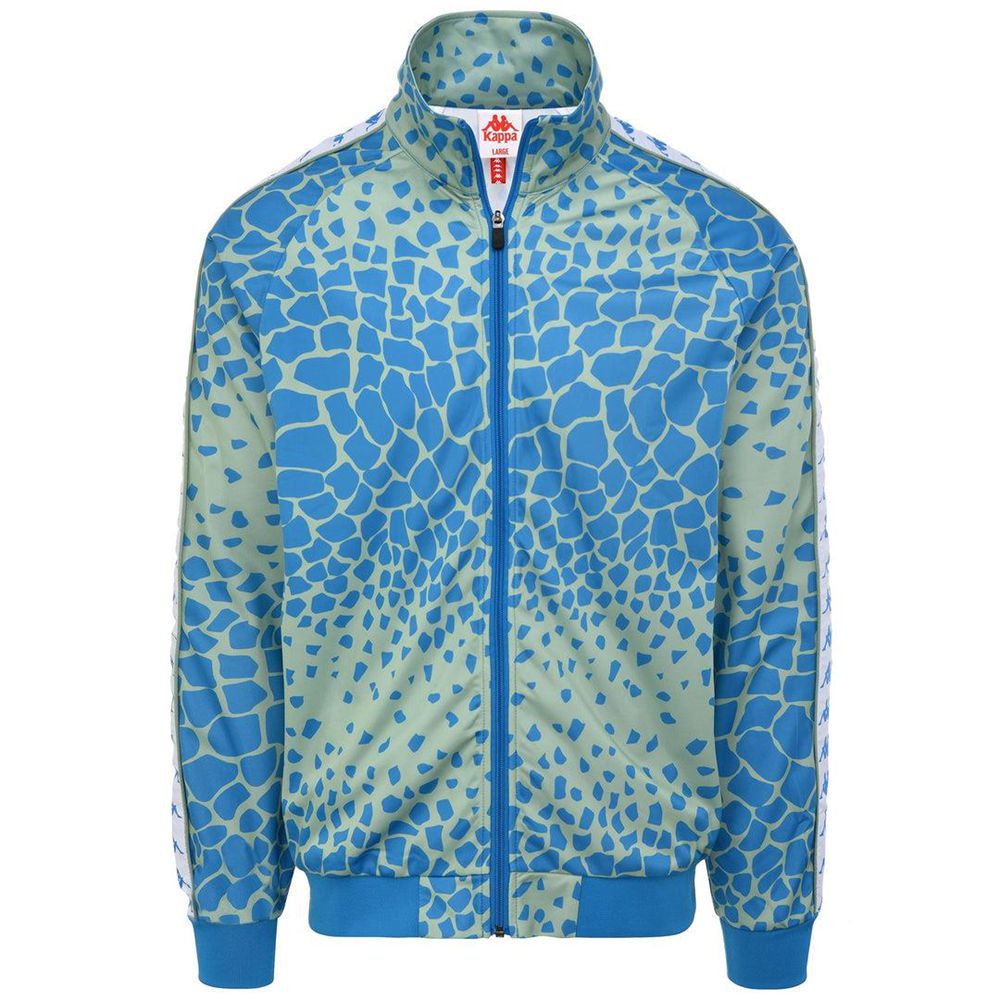 Men Kappa 222 Banda Anniston 2 Graphik Jacket Blue | 039547-ZDR