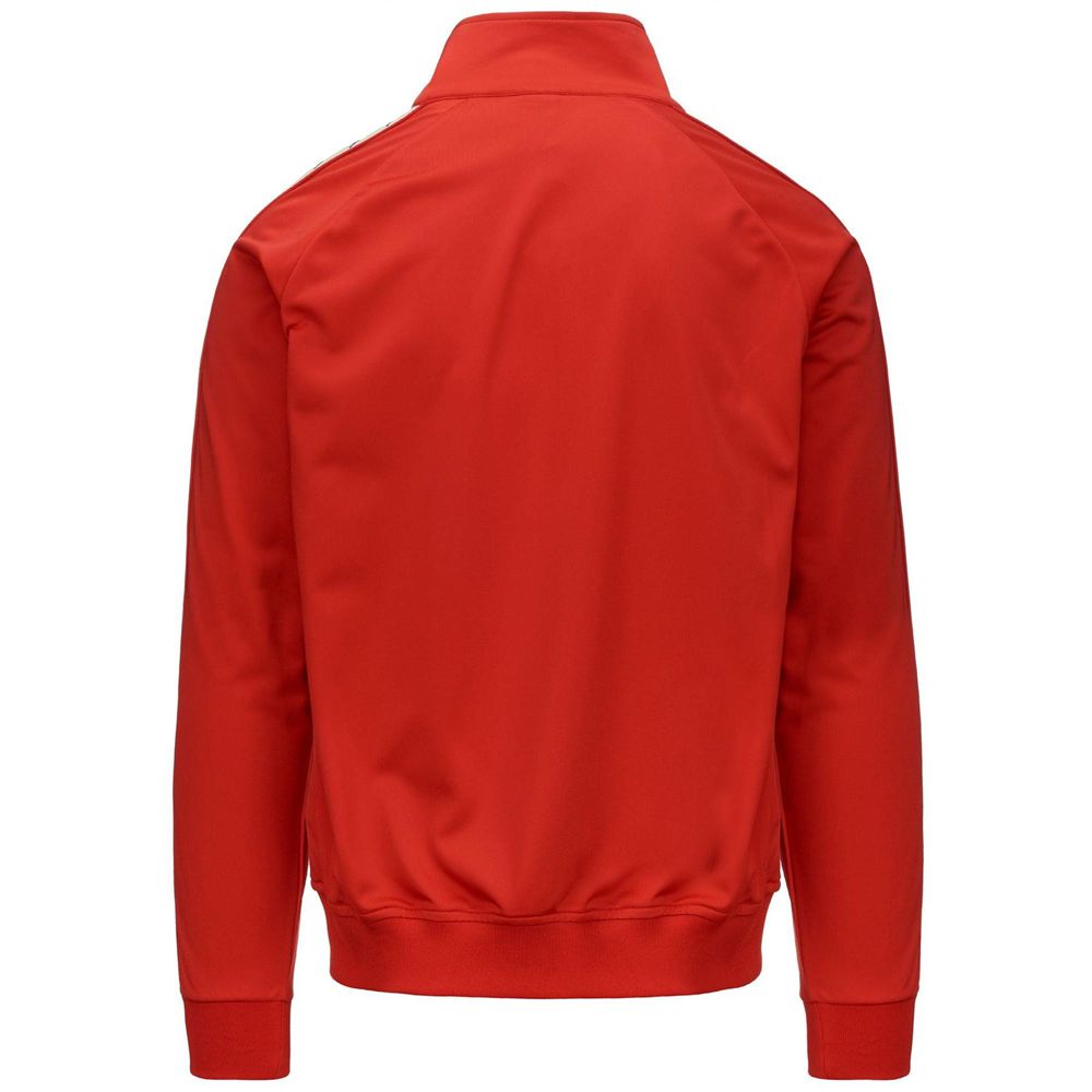 Men Kappa 222 Banda Anniston Slim Jacket Red | 753981-OGQ