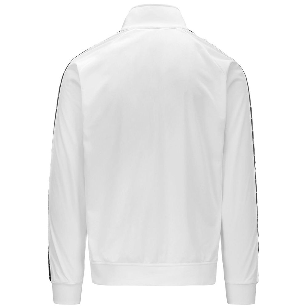 Men Kappa 222 Banda Anniston Slim Jacket White | 213586-QOI