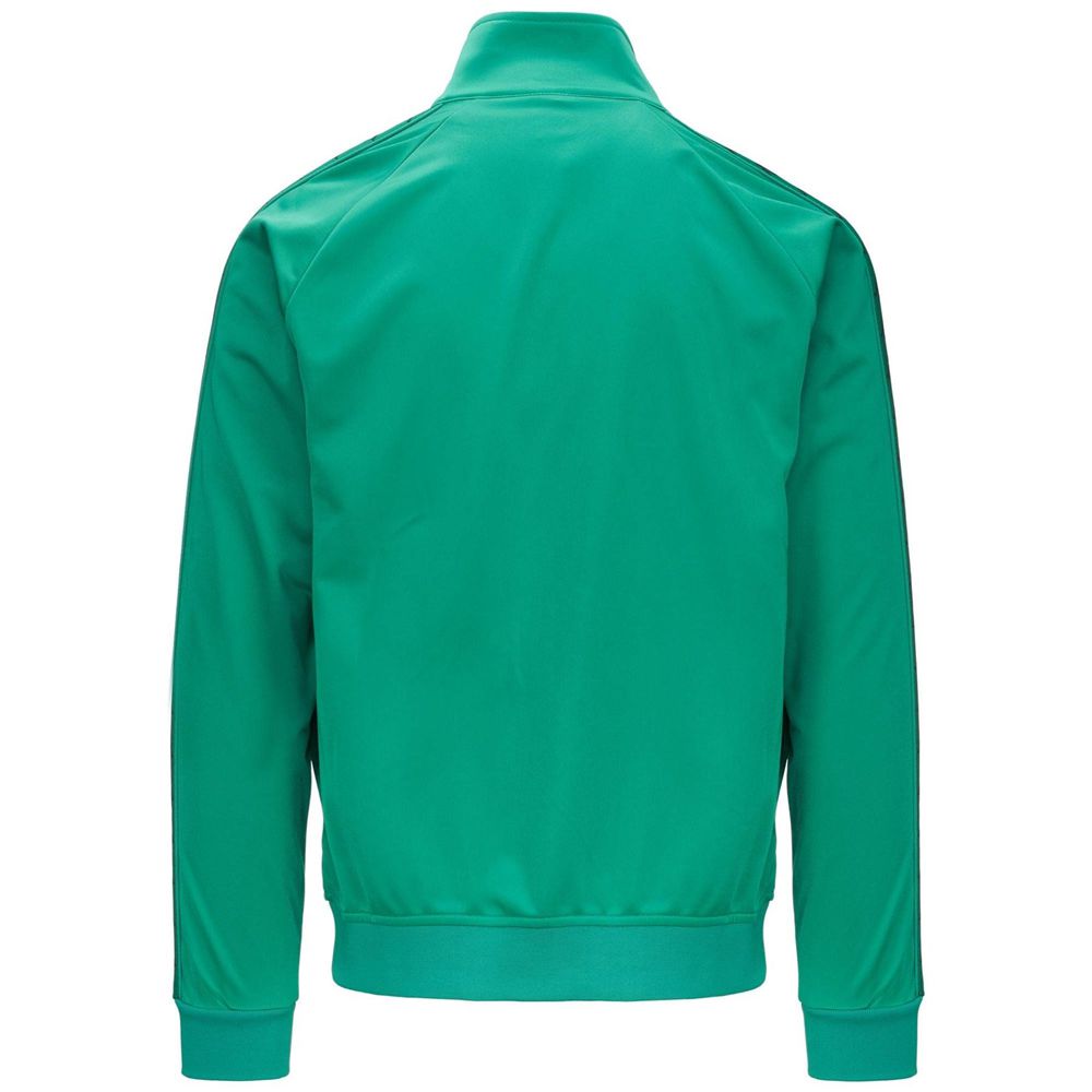 Men Kappa 222 Banda Anniston Slim Jacket Green | 602973-DUS