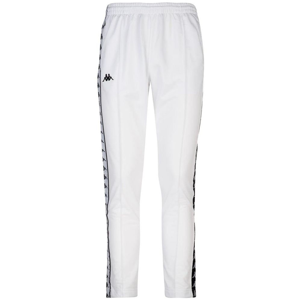 Men Kappa 222 Banda Astoria Snaps Slim Pants White | 382710-VZD