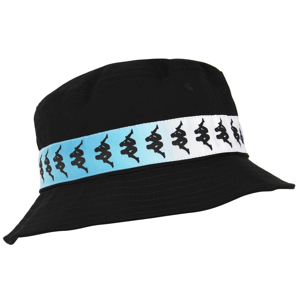 Men Kappa 222 Banda Buck Degrade Cap Black | 290537-EXS