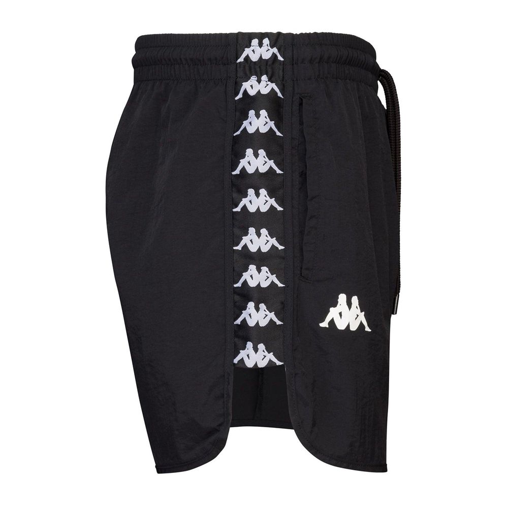 Men Kappa 222 Banda Cali Swimwear Black | 754910-PCE