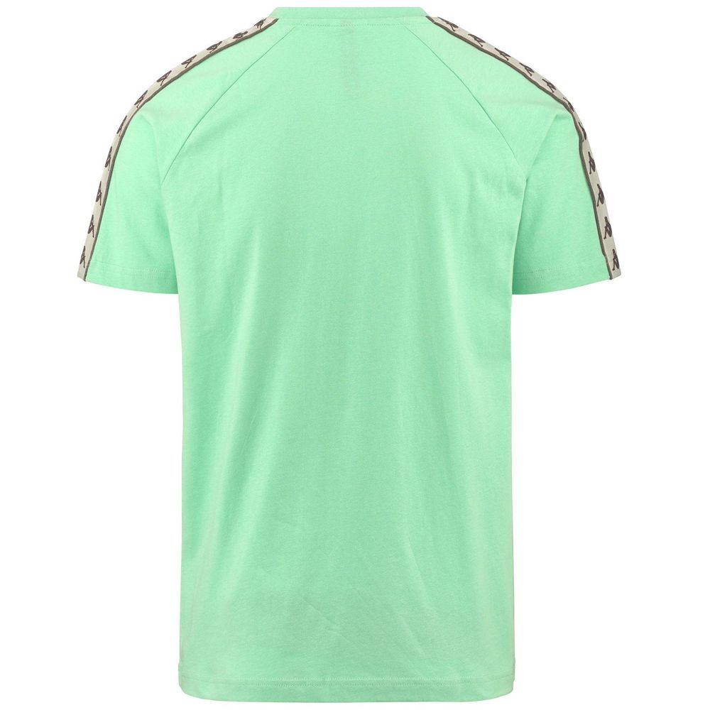 Men Kappa 222 Banda Coen Slim T-Shirt Green | 987613-IEH