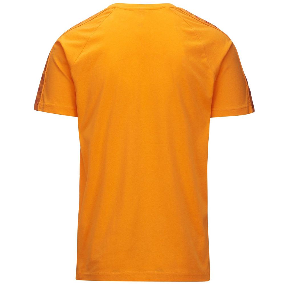 Men Kappa 222 Banda Coen Slim T-Shirt Yellow | 713890-IUM