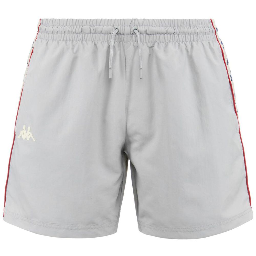 Men Kappa 222 Banda Coney Swimwear Grey | 541796-SKE