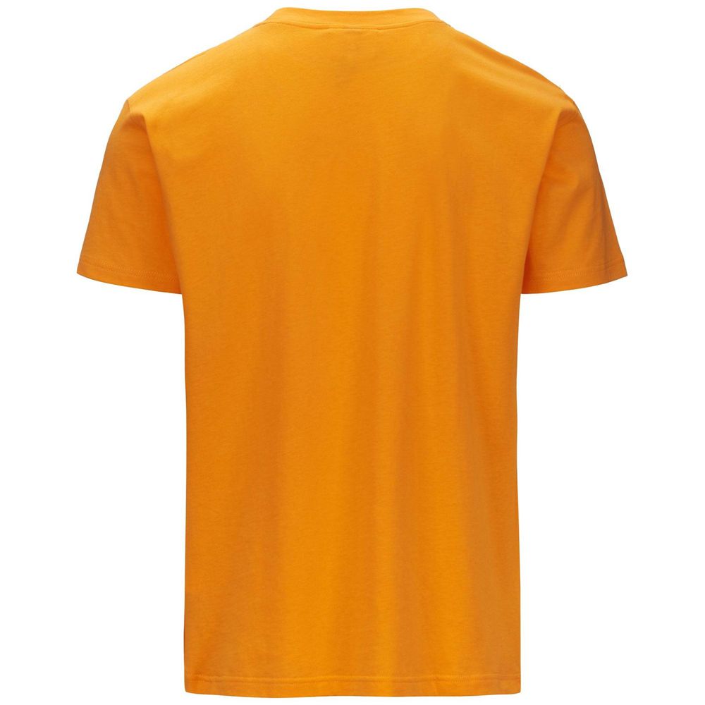 Men Kappa 222 Banda Gasper T-Shirt Yellow | 758319-FWS