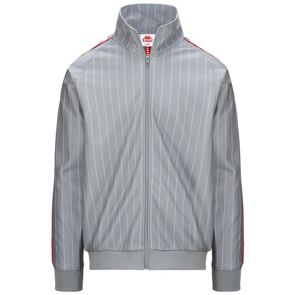 Men Kappa 222 Banda Lauro Jacket Grey | 841530-IZL