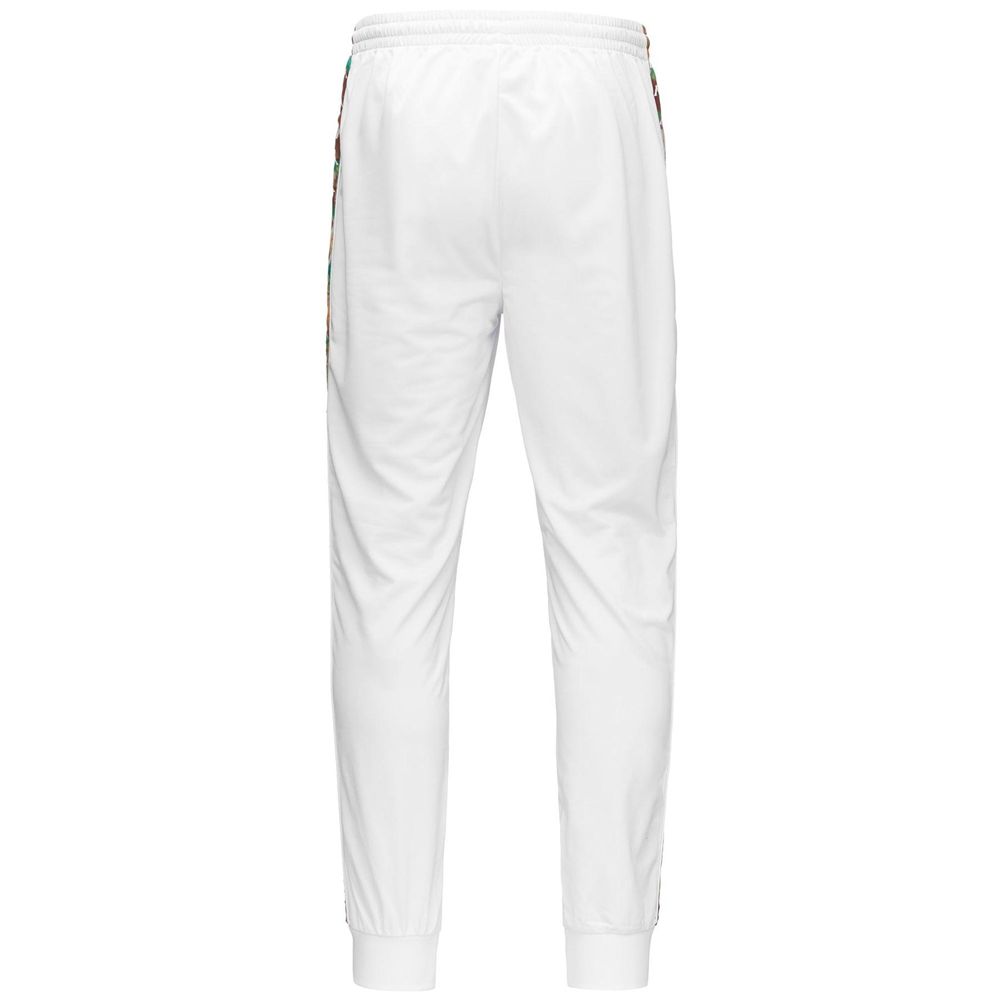 Men Kappa 222 Banda Rastoria Graphiktape Pants White | 356087-EDF