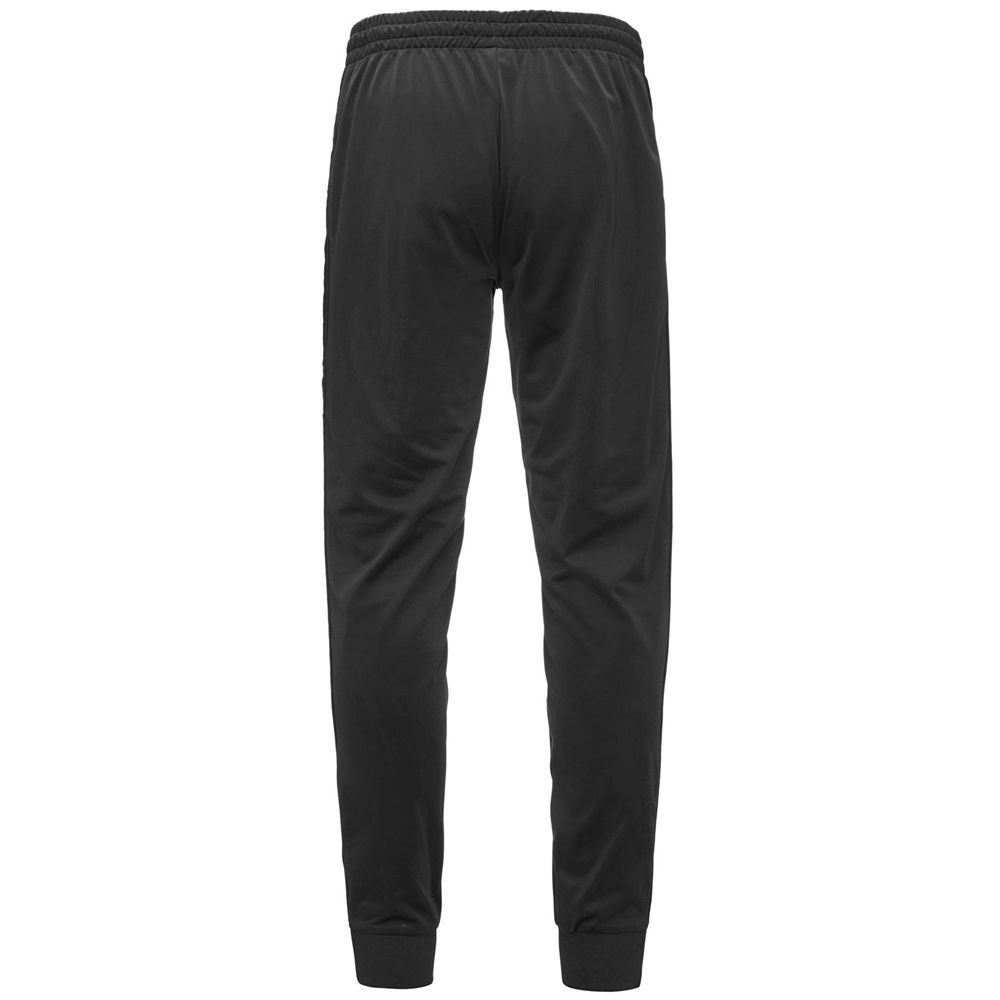 Men Kappa 222 Banda Rastoria Slim Pants Black | 381472-WOL