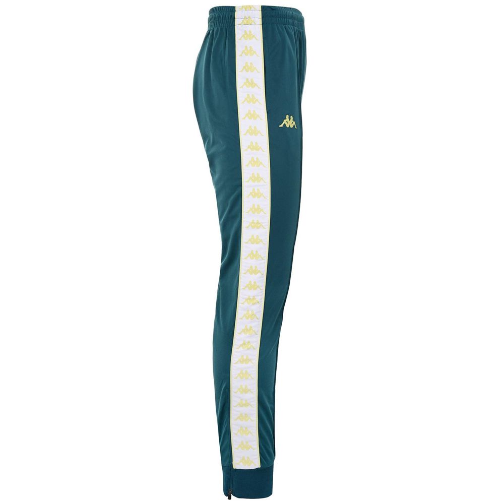 Men Kappa 222 Banda Rastoria Slim Pants Green | 602735-BXG