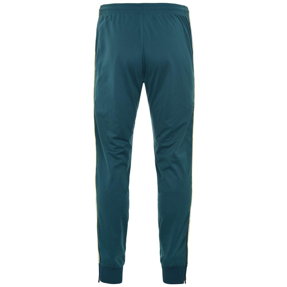 Men Kappa 222 Banda Rastoria Slim Pants Green | 602735-BXG