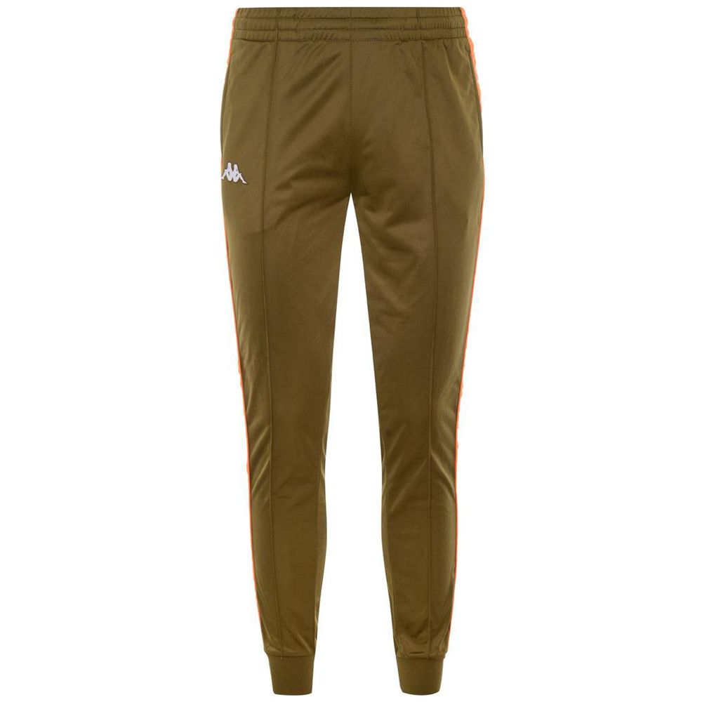 Men Kappa 222 Banda Rastoria Slim Pants Brown | 205631-WZX