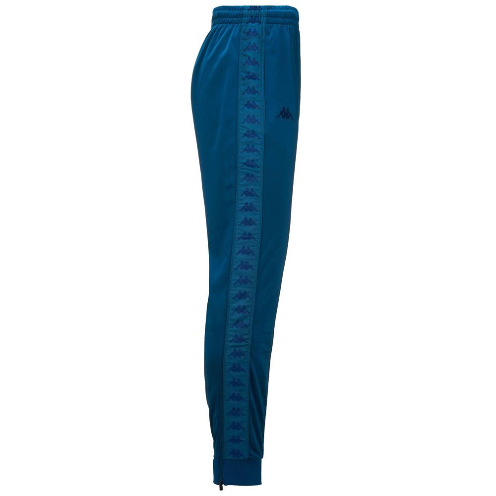 Men Kappa 222 Banda Rastoria Slim Pants Blue | 046378-HXI