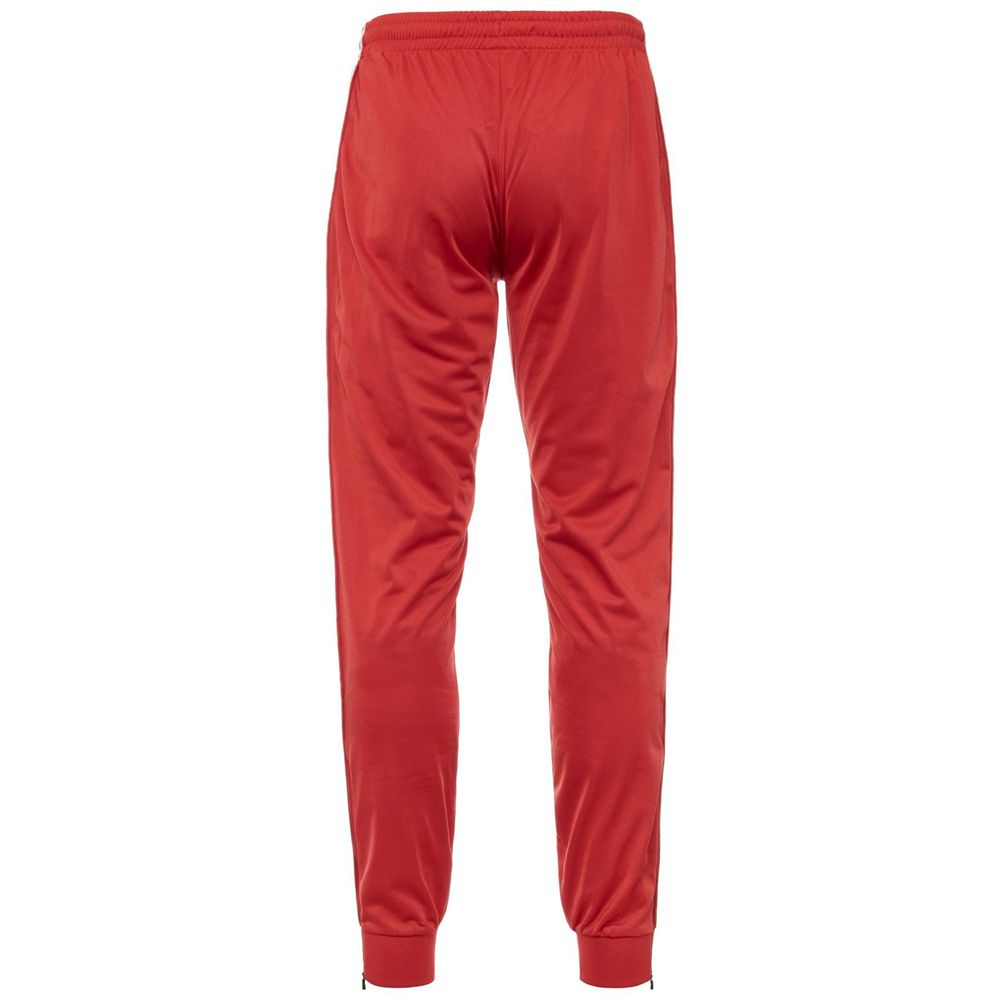 Men Kappa 222 Banda Rastoria Slim Pants Red | 086413-GSH