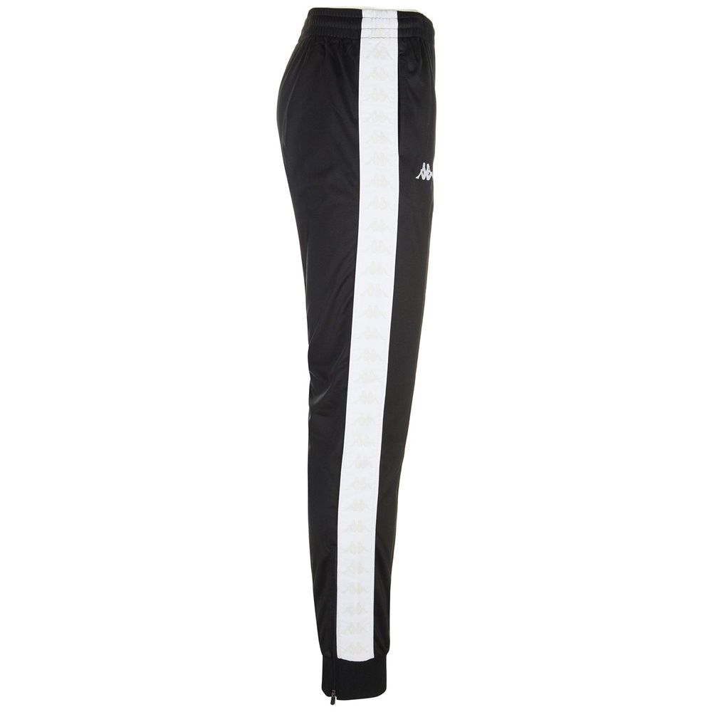 Men Kappa 222 Banda Rastoria Slim Pants Black | 479250-NEX