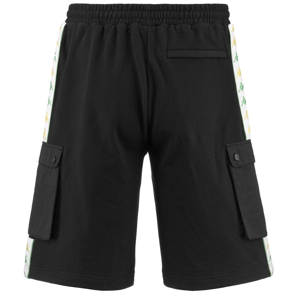 Men Kappa 222 Banda Sancio Shorts Black | 607348-CBO