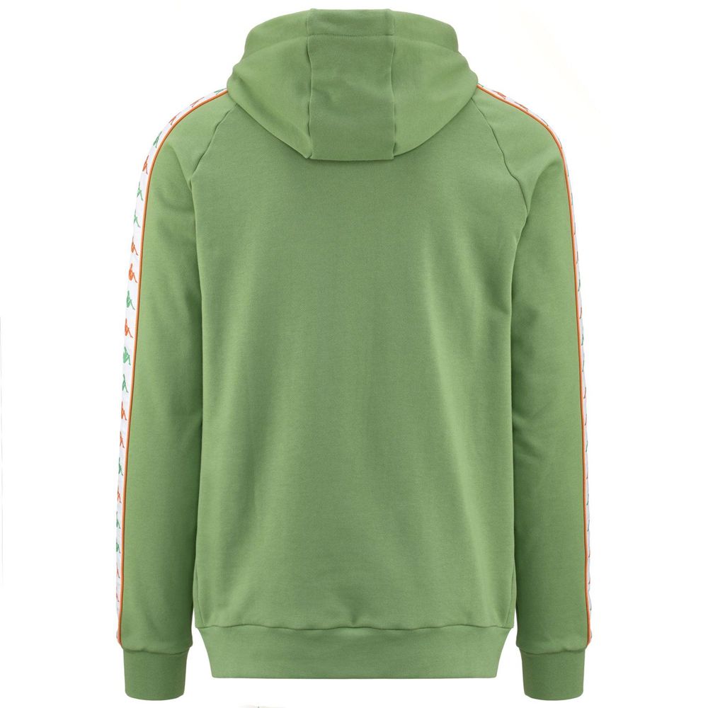 Men Kappa 222 Banda Sirio Hoodie Green | 420857-BVL