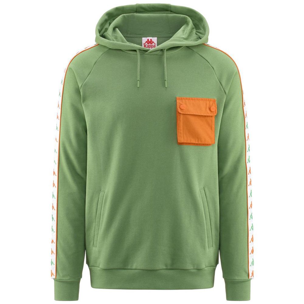 Men Kappa 222 Banda Sirio Hoodie Green | 420857-BVL