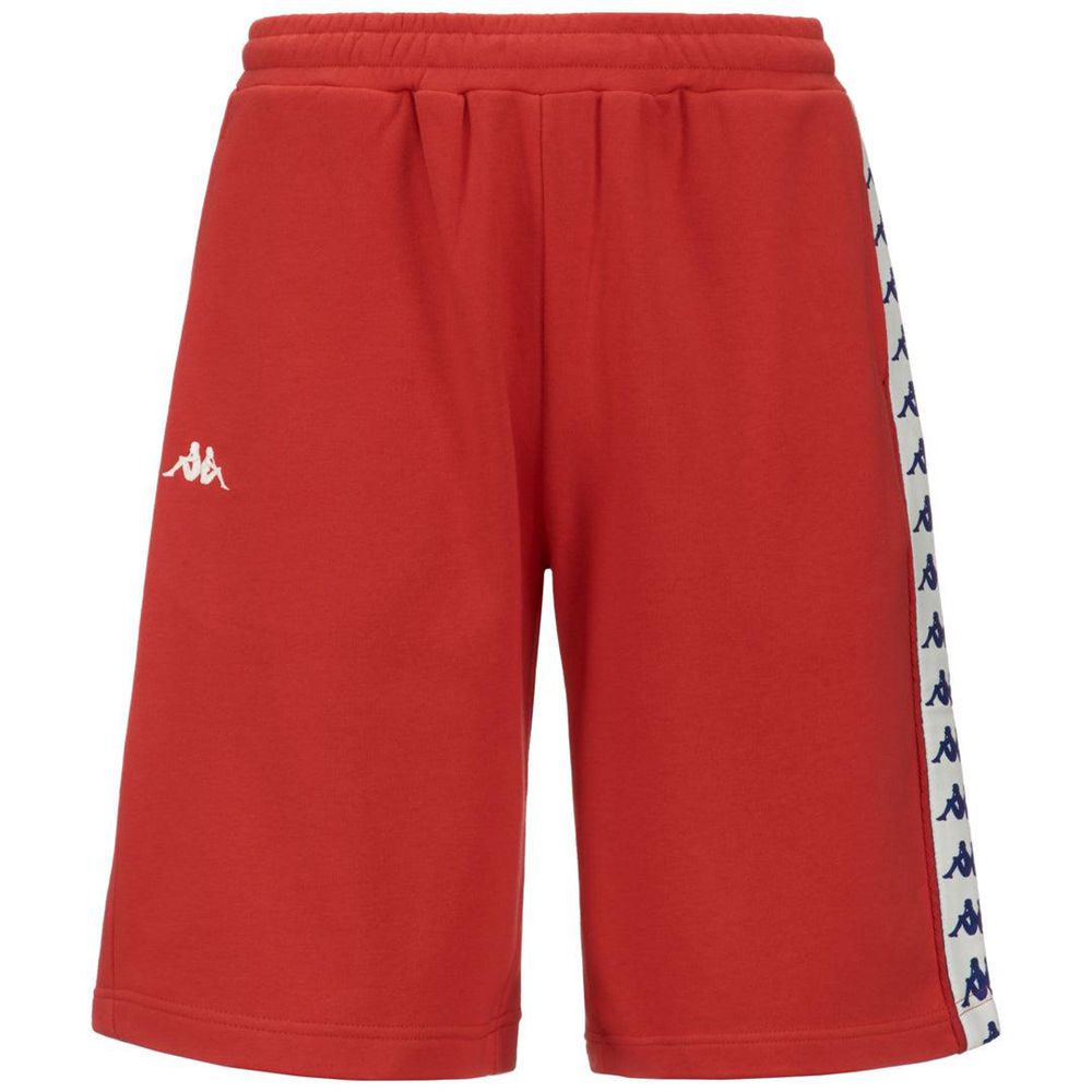 Men Kappa 222 Banda Surro Shorts Red | 679428-MSK