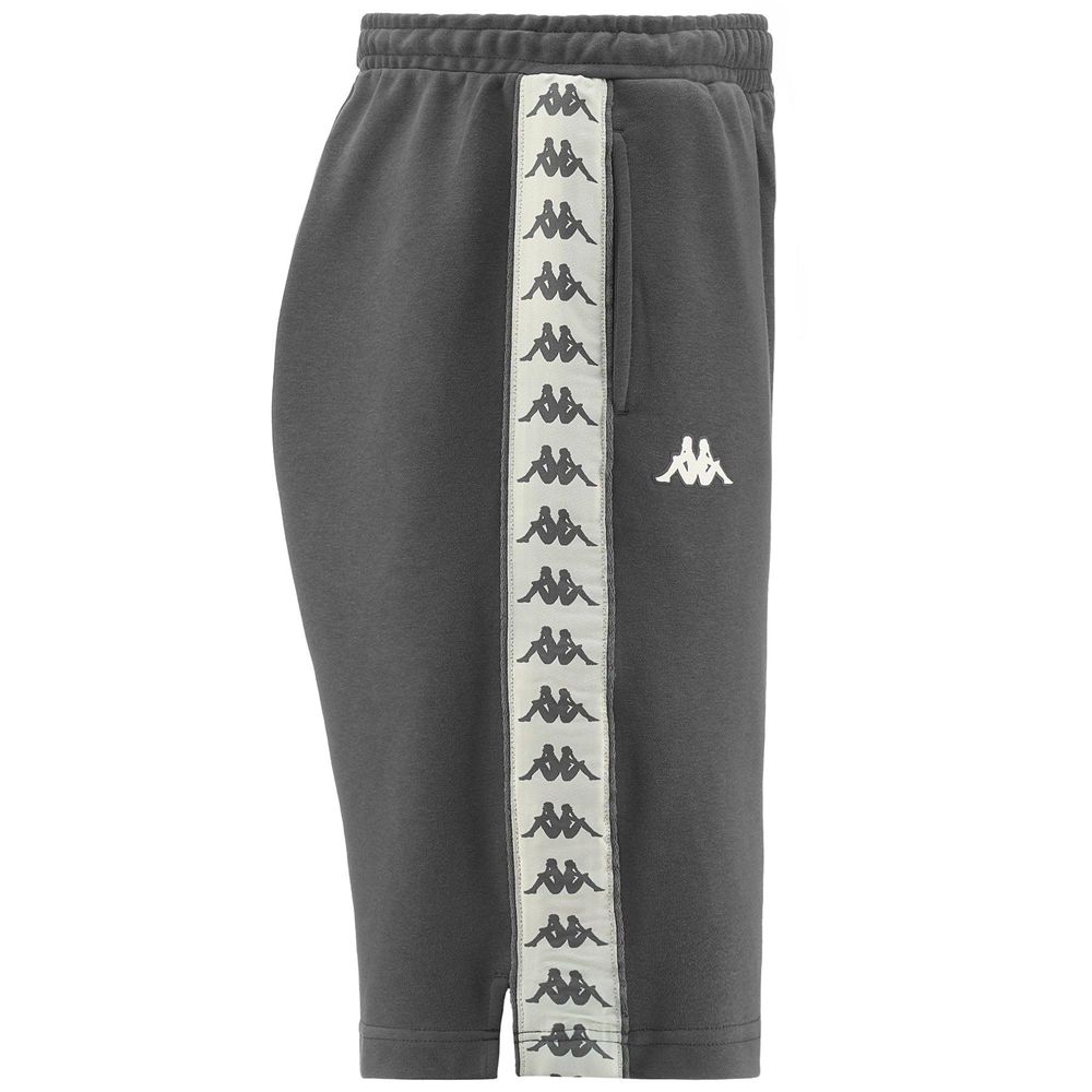 Men Kappa 222 Banda Treads Shorts Grey | 067138-UPA