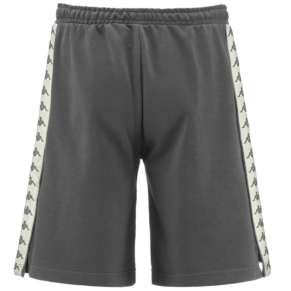 Men Kappa 222 Banda Treads Shorts Grey | 067138-UPA