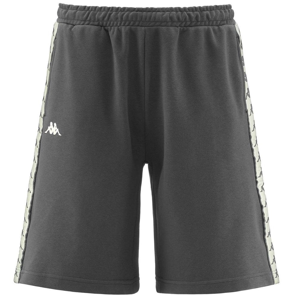 Men Kappa 222 Banda Treads Shorts Grey | 067138-UPA