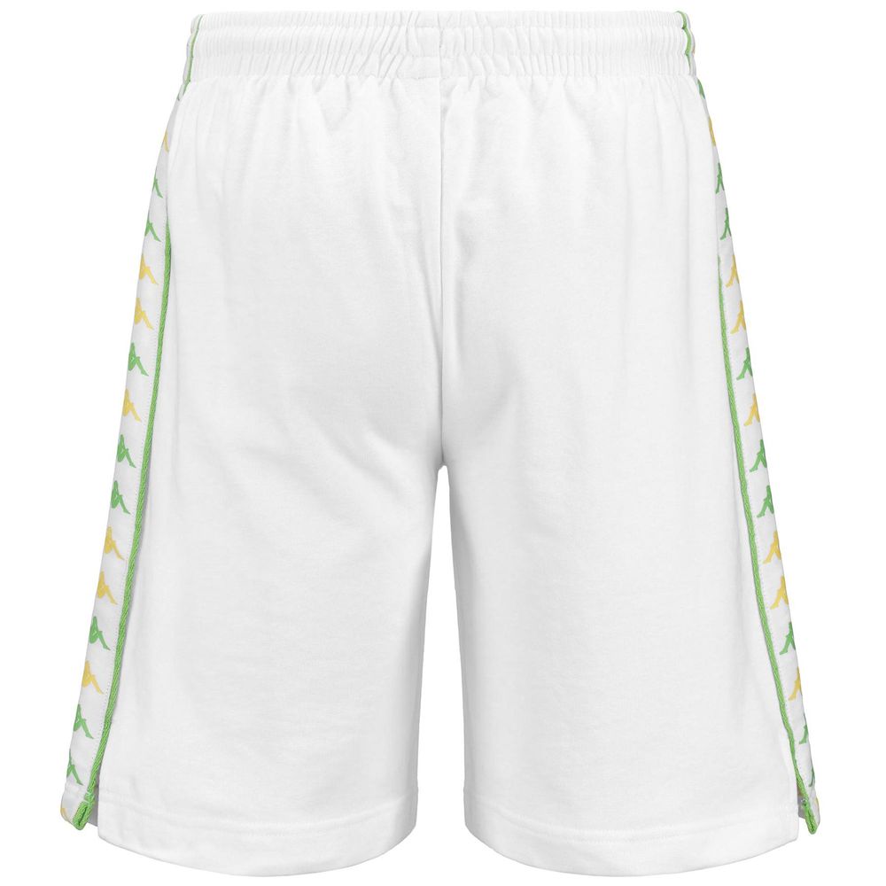 Men Kappa 222 Banda Treadsi Shorts White | 879564-BXM