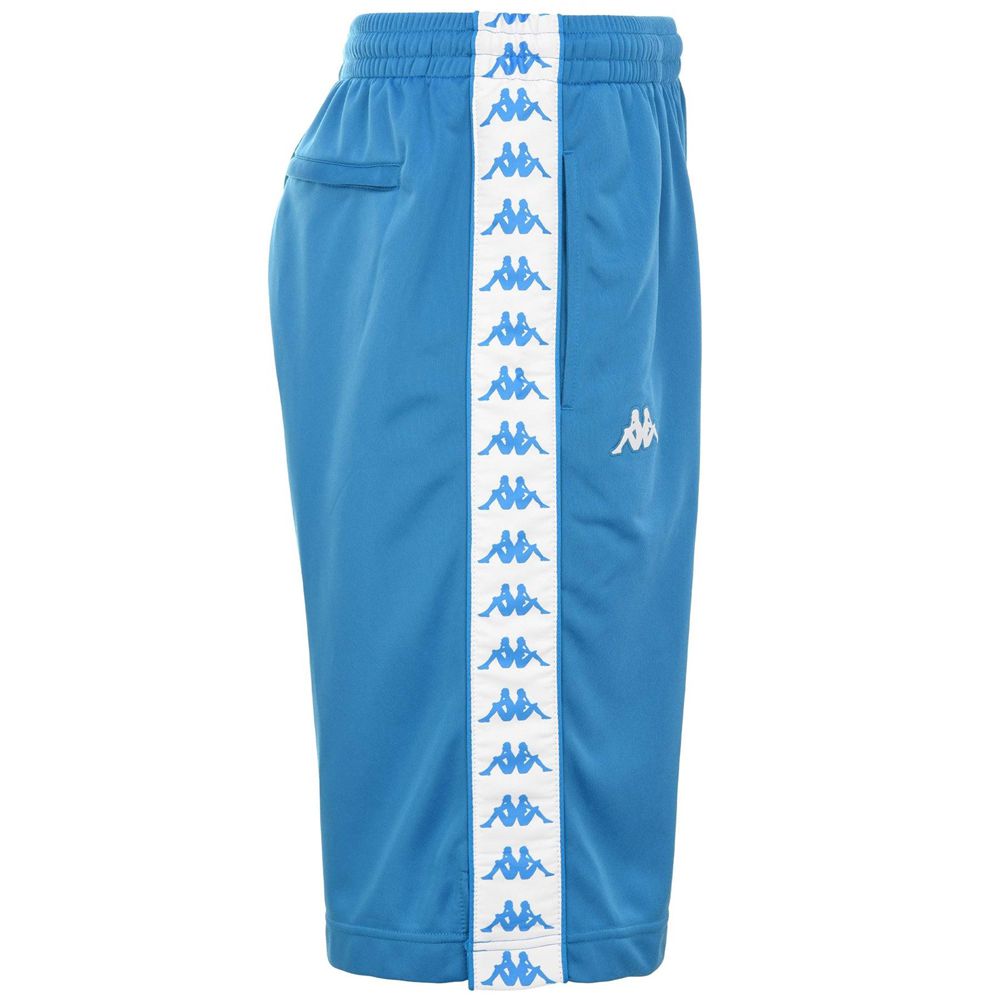 Men Kappa 222 Banda Treadwellz Shorts Blue | 246805-MST