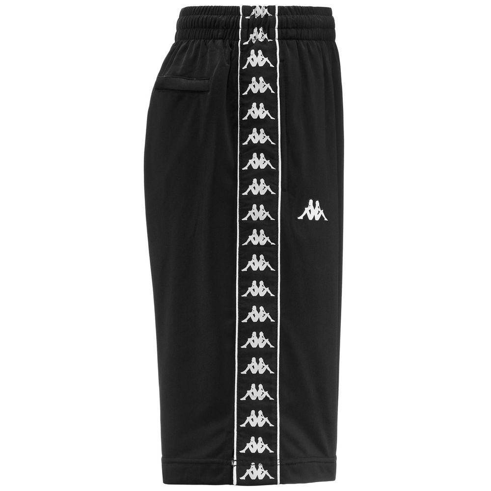 Men Kappa 222 Banda Treadwellz Shorts Black | 498651-TIB