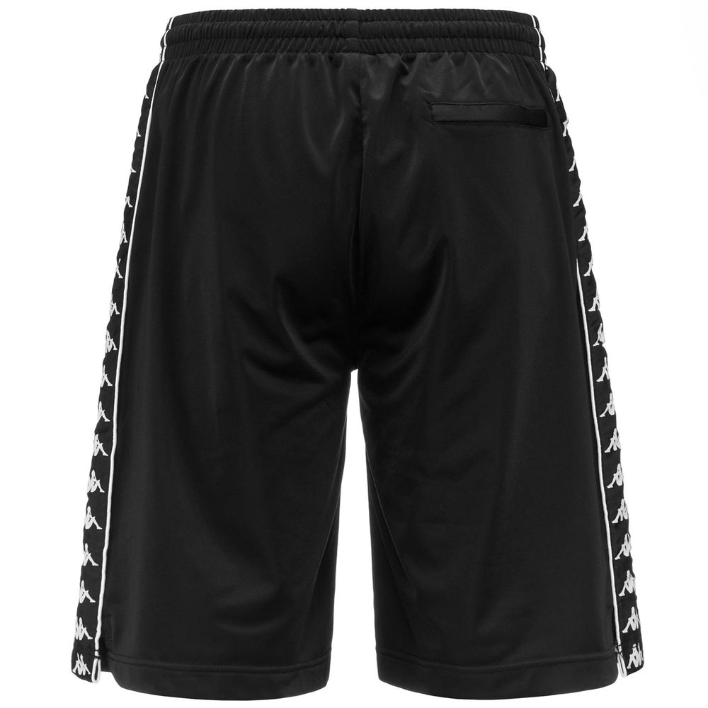 Men Kappa 222 Banda Treadwellz Shorts Black | 498651-TIB